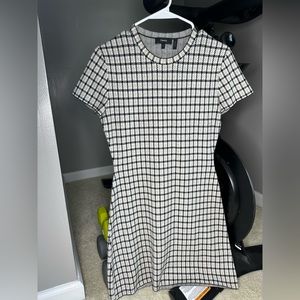 Theory plaid mini dress